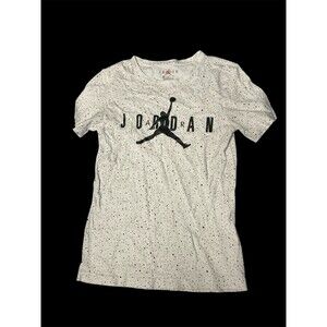Air Jordan Jumpman T-Shirt Sz Youth Medium White And Black Nike
